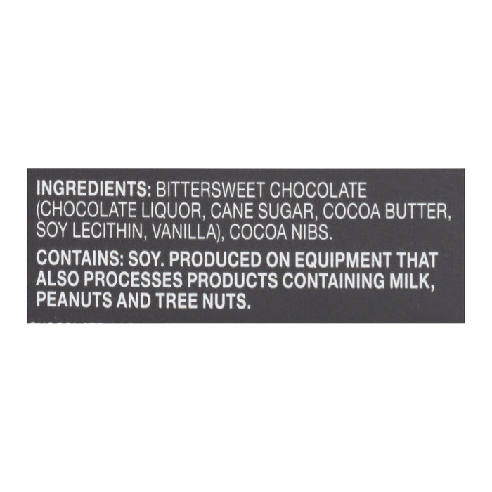 Endangered Species 72% Dark Chocolate Bars with Cacao Nibs - 3 Oz Bars (Pack of 12)