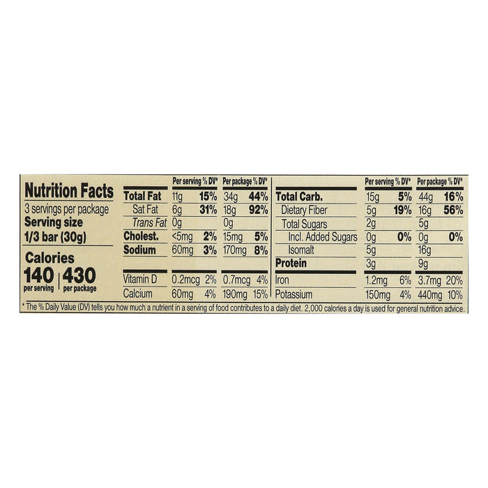 Chocolove XO Milk Chocolate Salted Peanut Butter Bar - 3.2 Oz (Case of 10)