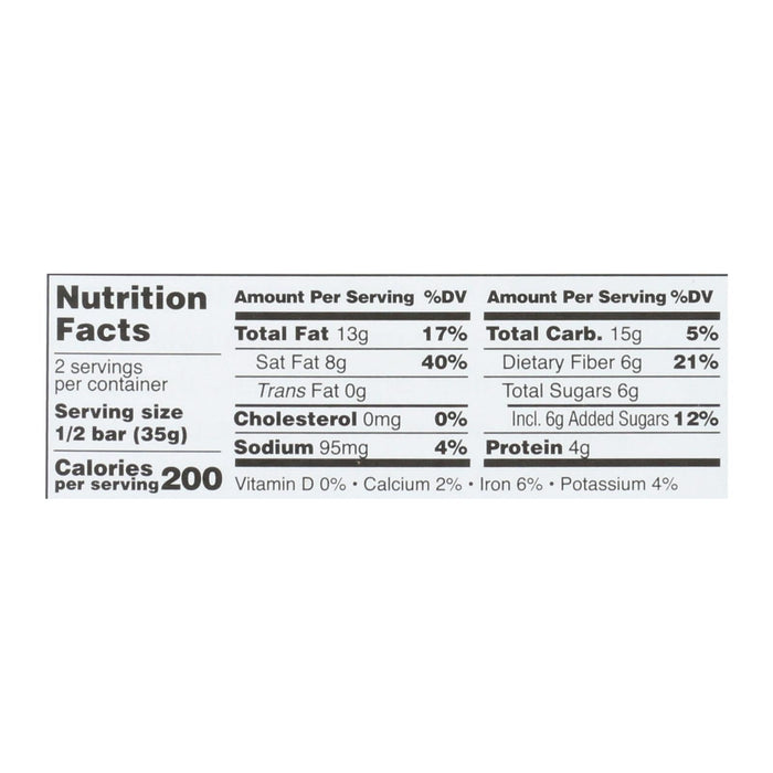 Taza Organic Sea Salt & Almond Dark Chocolate Bar, 2.5 Oz. (Case of 10)