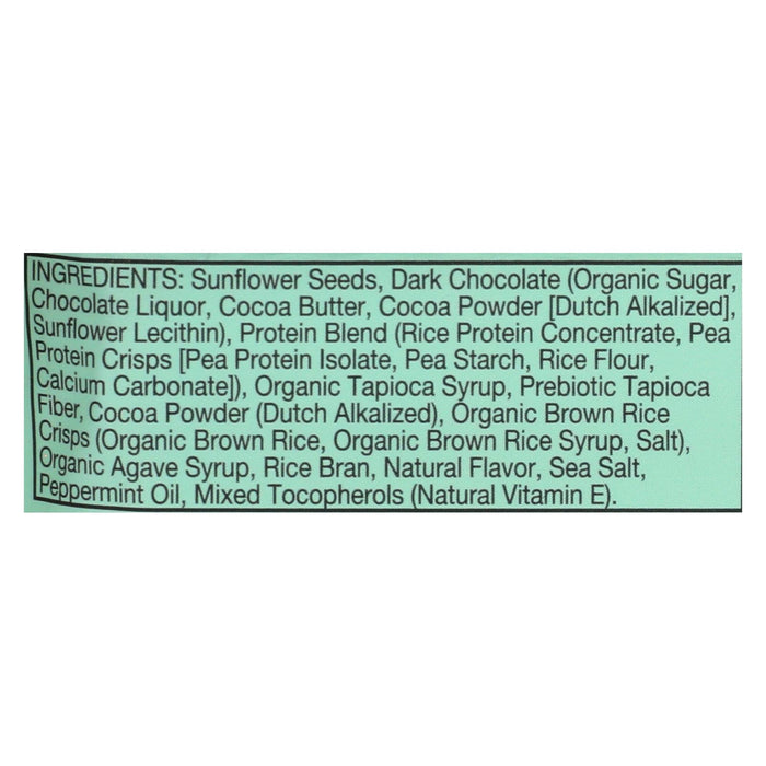 ZING Bars Dark Chocolate Sunflower Mint Nut-Free Nutrition Bar, 1.76 Oz., 12 Count