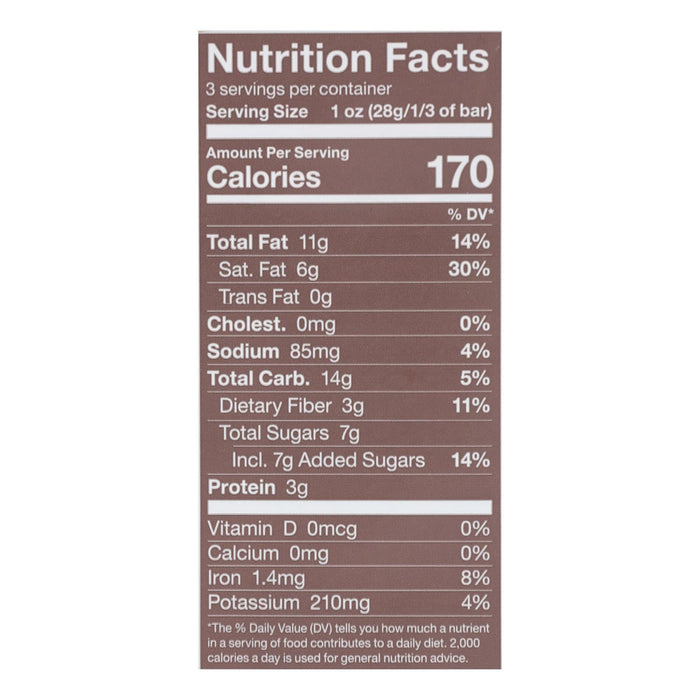 Endangered Species Sea Salt & Almonds Dark Chocolate Bar - 72% Cocoa, 3 Oz Bar (Case of 12)