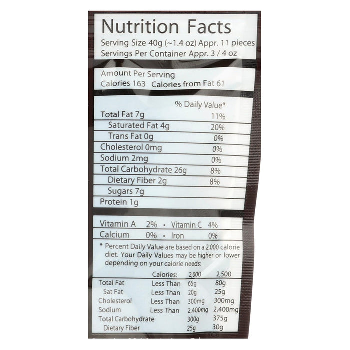 Next Organics Dark Chocolate Apricots - Case of 6 - 4 Oz. Each