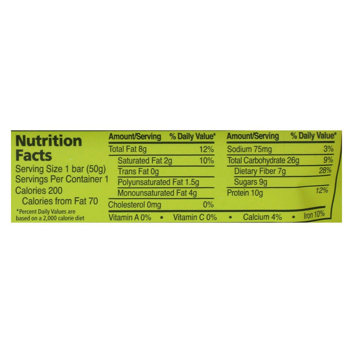 Zing Oatmeal Chocolate Chip Nutrition Bars - 1.76 Oz. Per Bar - Case of 12