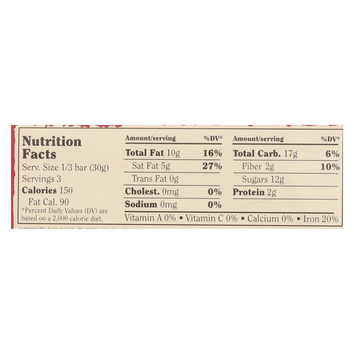 Chocolove Xoxox Premium Dark Chocolate Bar with Cherries & Almonds - 12x3.2 Oz Bar