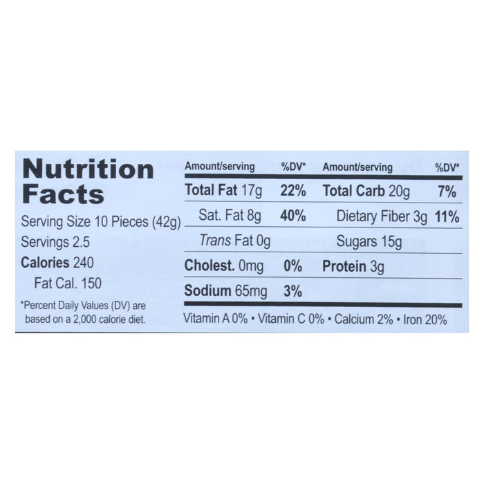 Equal Exchange Organic Dark Chocolate Almond Sea Salt Bar - Pack of 10, 3.5 oz