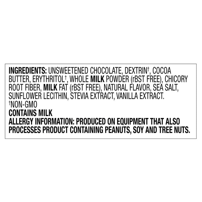 Lily's Milk Chocolate Mini Bars with Sea Salt Caramel, Case of 18 - 0.7 Oz Each