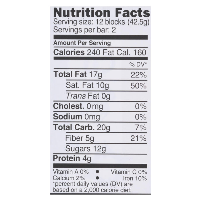 Divine Dark Chocolate Almond Bars - 3 Oz. Box of 12