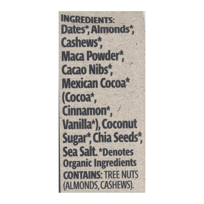 Bearded Brothers Energy Bar - Mega Maca Chocolate - 12 Pack - 1.52 Oz.