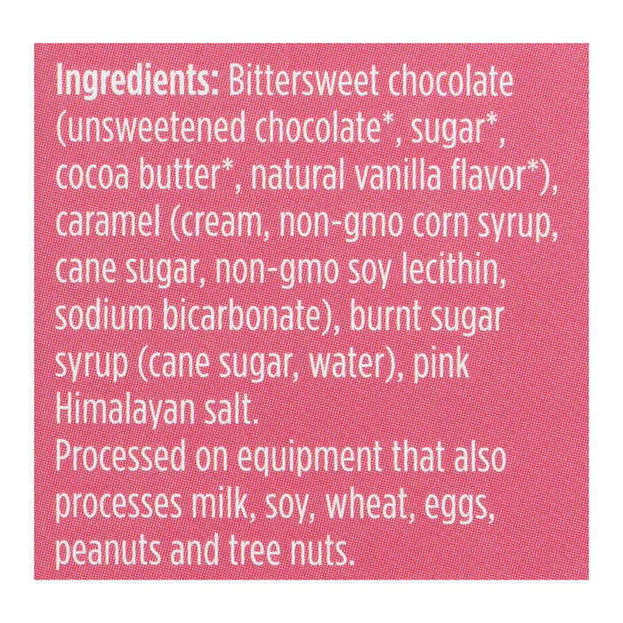 Vosges Haut-Chocolat Burnt Caramel Bar, 72% Cocoa, Pink Salt, 3 Oz., Case of 12