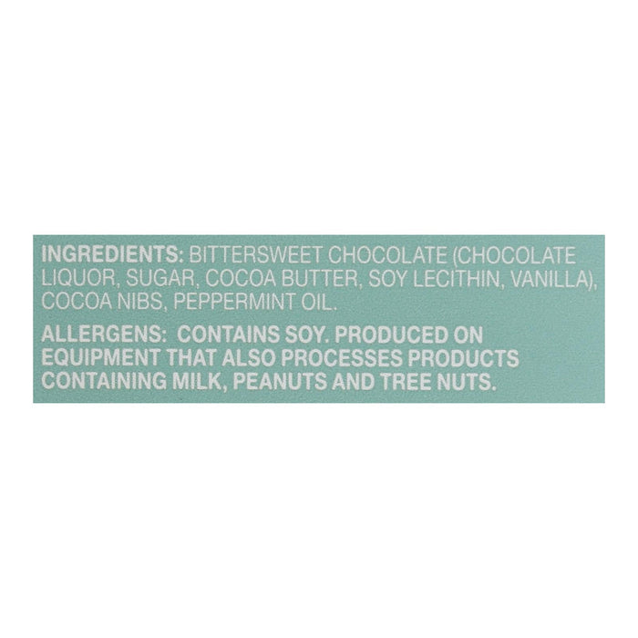Endangered Species Chocolate Dark Chocolate Bar with Peppermint Crunch - 3oz, Case of 12