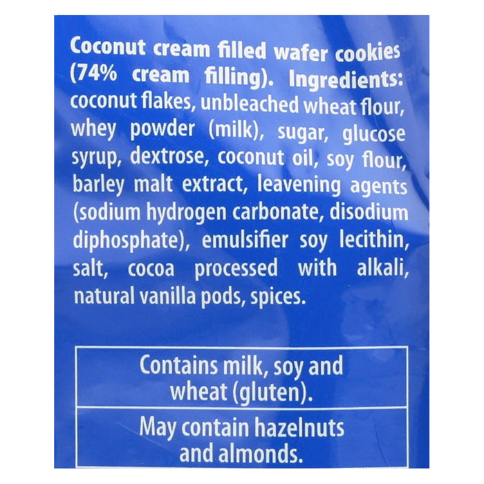 Loacker Quadratini Bite-Size Coconut Wafer Cookies - 8.82 Oz, Pack of 6