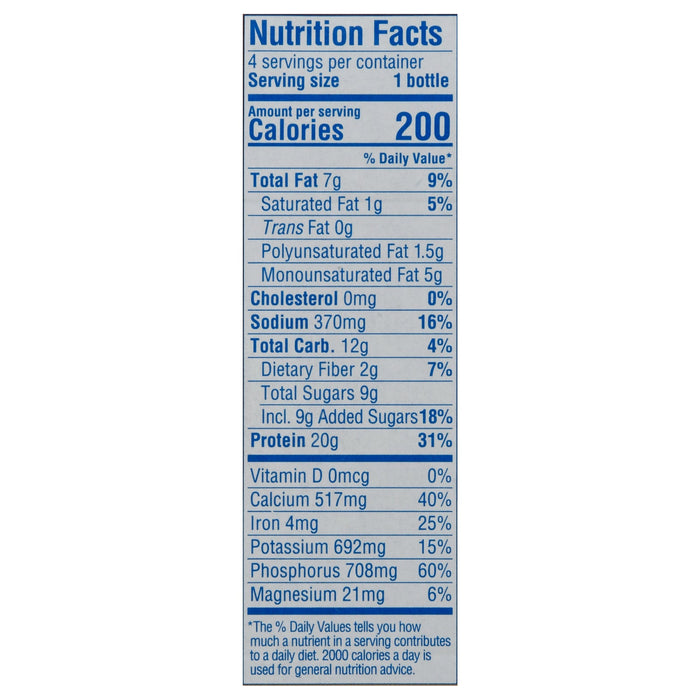 Ripple Foods PBC Chocolate RTD Plant Based Shake 4/11 fl oz (Case of 6)