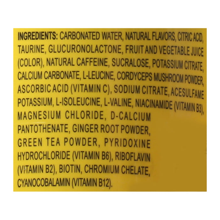 G.O.A.T. Fuel Energy Drink Peach Pineapple - 12 Pack of 12 fl oz Cans