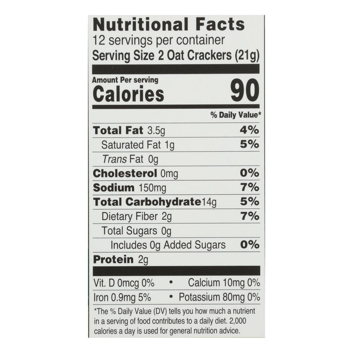 Organic Oat Crackers by Nairn's - 8.8 Oz (Pack of 8)