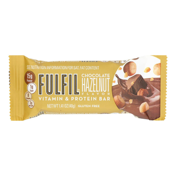 Fulfil Protein Bar - Chocolate Hazelnut - Pack of 12 - 1.41 Oz - High Protein Low Sugar Snack
