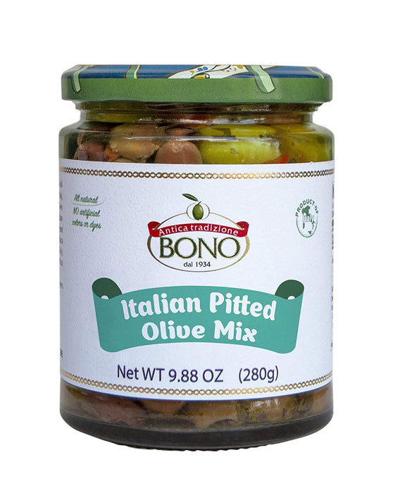 Bono Olive Mix Italian Pitted - Case of 6 - 9.88 oz