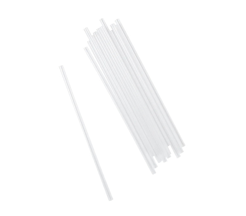 Straw, 7.75", Jumbo, Unwrapped, Clear, 12,000 pcs