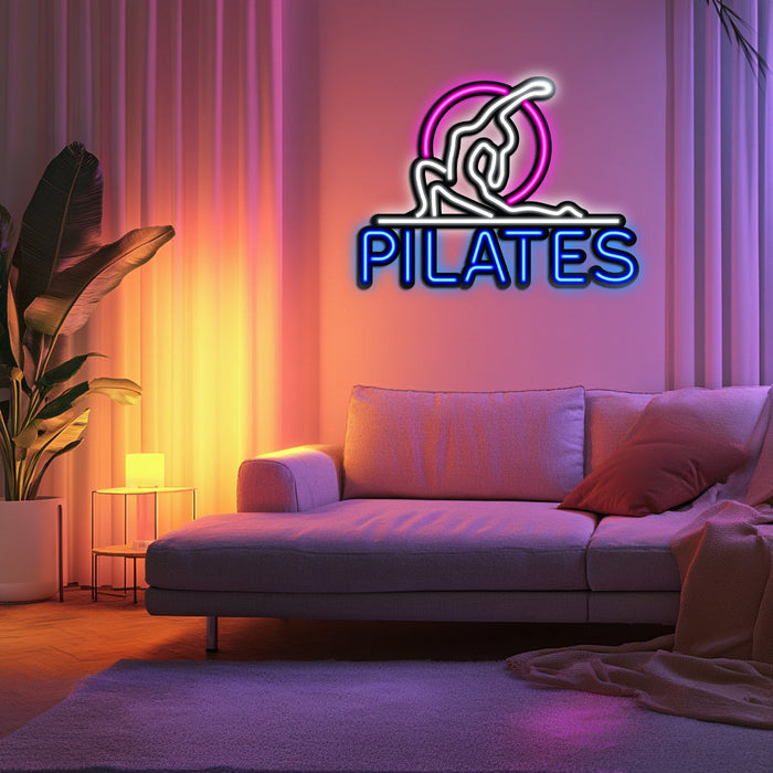 Pilates Metal Neon Wall Art- LN0078