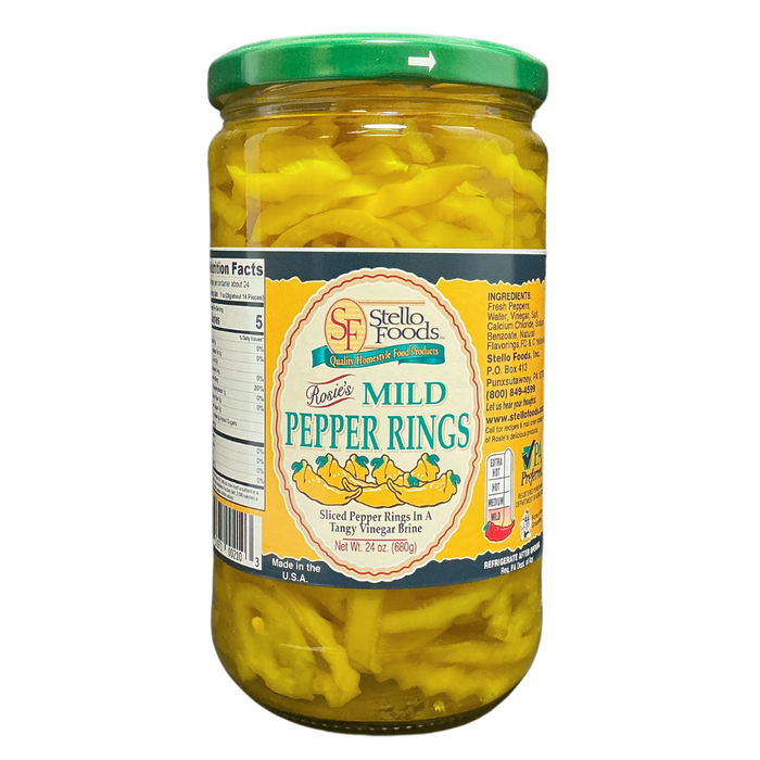 Stello Foods - Rosie's Mild Pepper Rings 24 oz