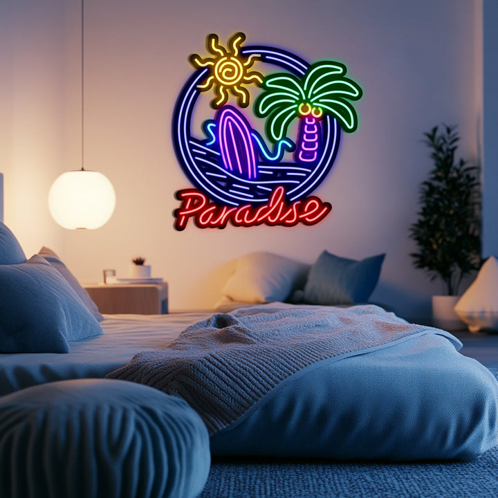 Paradise Metal Neon Wall Art- LN0012 — Specialty Food Source