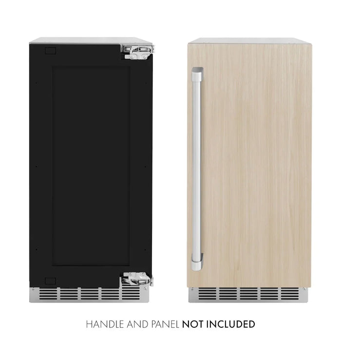 ZLINE 15" Touchstone Clear Cube Ice Maker Drain Pump Panel Ready Door ICCDP-15