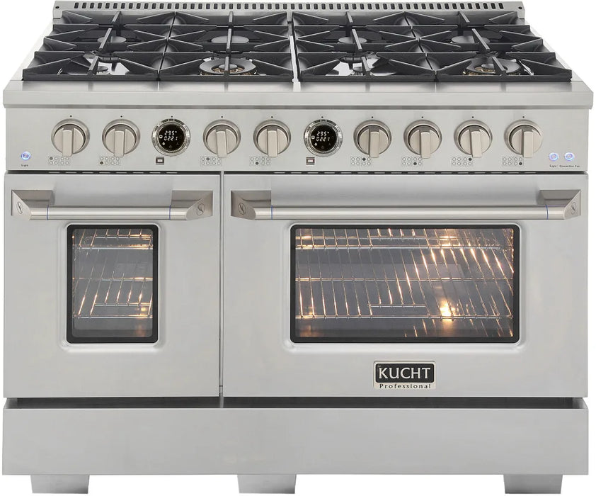 Kucht KX Series 48" Freestanding Dual Fuel Range KXP48-SS