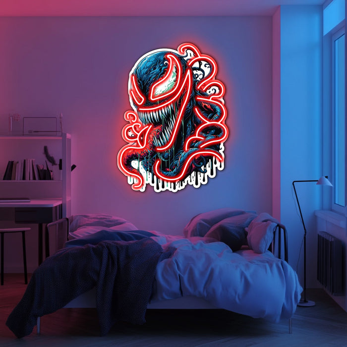 UV Printed Venom  Neon Wall Art- LV0055