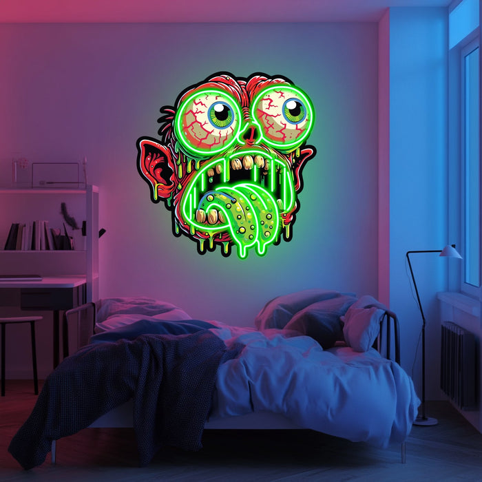 UV Printed Goblin Neon Wall Art- LV0013