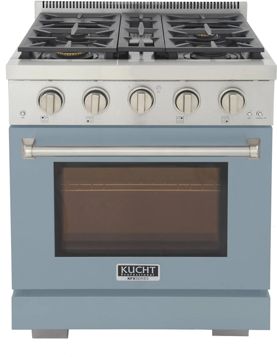 Kucht 30" Freestanding Professional Gas Range Liquid Propane KFX3000X/LP-LB