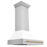 ZLINE 36" Autograph Stainless Wall Range Hood, 8654STZ-WM36-CB