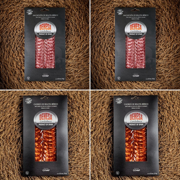 Dehesa Cordobesa® Chorizo and Salchichón de Bellota Ibérico 4 Pack