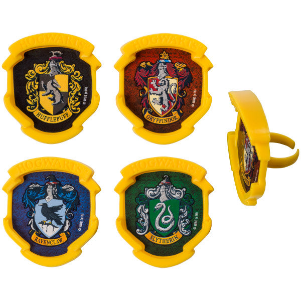 Harry Potter Hogwarts Houses Cupcake Rings