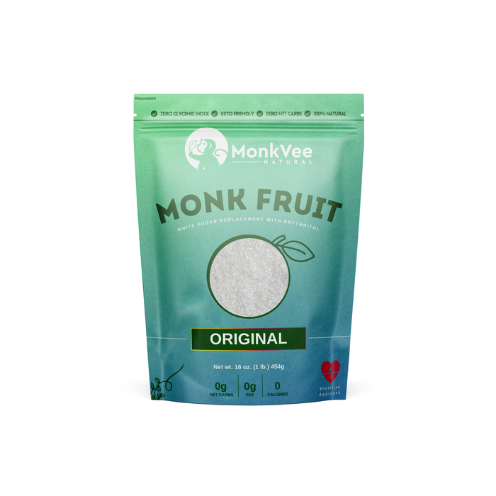 Monk Fruit Sweetener - Original, Natural Sugar Substitute | MonkVee