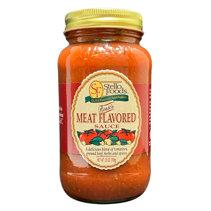 Stello Foods - Rosie's Meat Flavored Spaghetti Sauce 25 oz