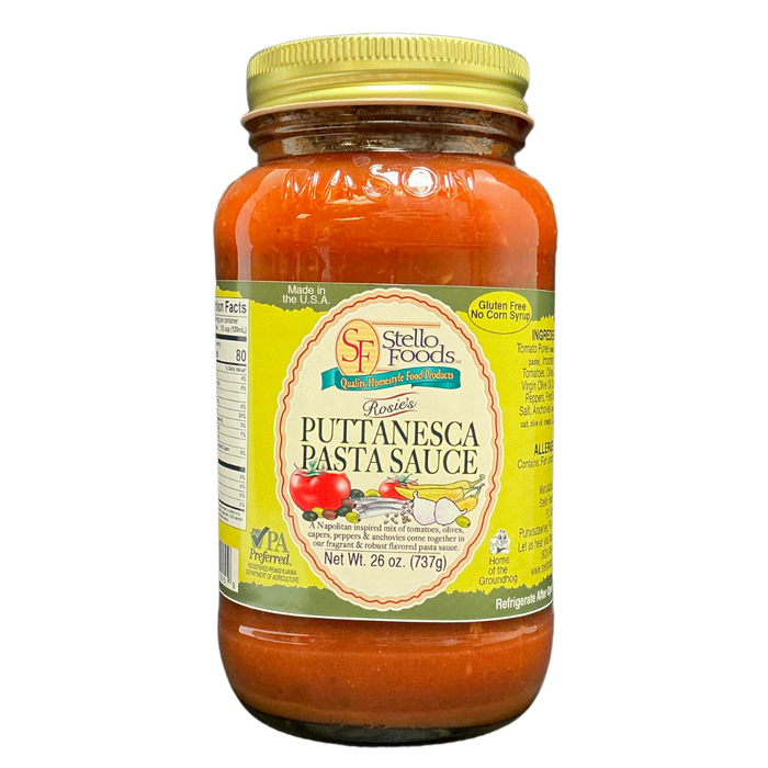 Stello Foods - Rosie's Puttanesca Pasta Sauce 26 oz