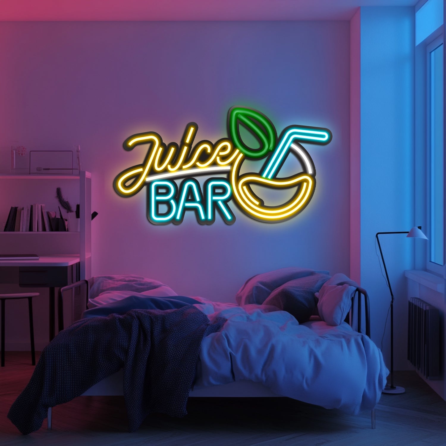 pothos juice bar Juice Bar Metal Neon Wall Art- LN0035 15" / 39 cm