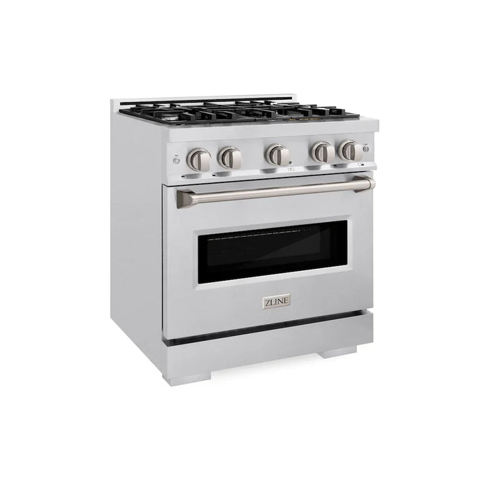 ZLINE 30" Classic Gas Range, Convection Gas Oven DuraSnow® Stainless Steel, CGRS-30
