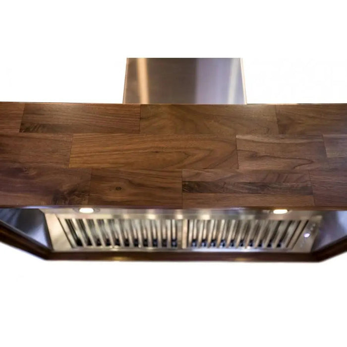 ZLINE 30" Wooden Wall Mount Range Hood Butcher Block, 681W-30