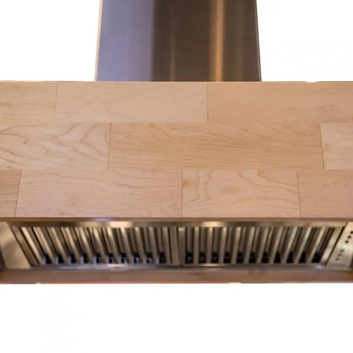 ZLINE 30" Wooden Wall Mount Range Hood, Butcher Block, 681M-30