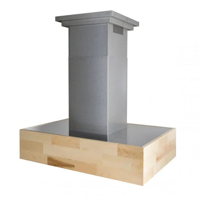 ZLINE 48" Wooden Island Range Hood, Butcher Block, 681iM-48