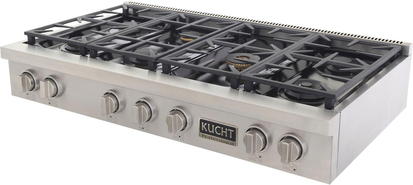 KUCHT 48" Inch Gas Sealed Burner Rangetop, KFX489T-S