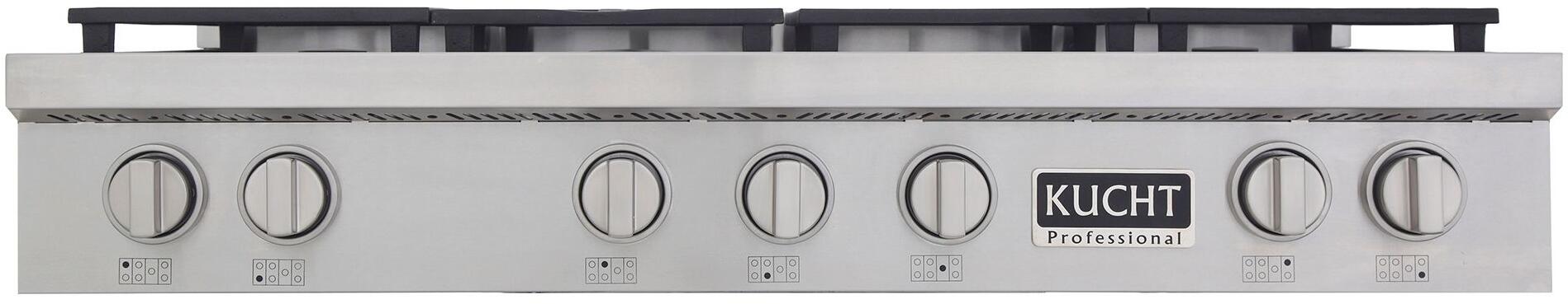 Kucht 48" Stainless Propane Cooktop, KFX489T/LP-S