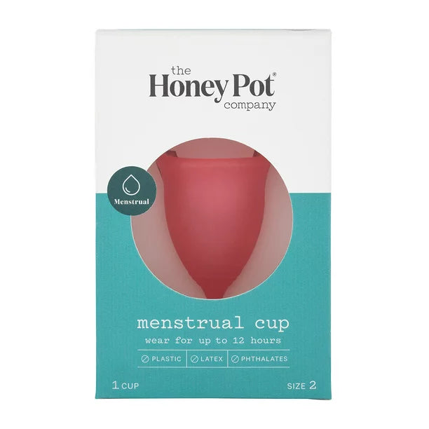 The Honey Pot Reusable Silicone Menstrual Cup, Size 2