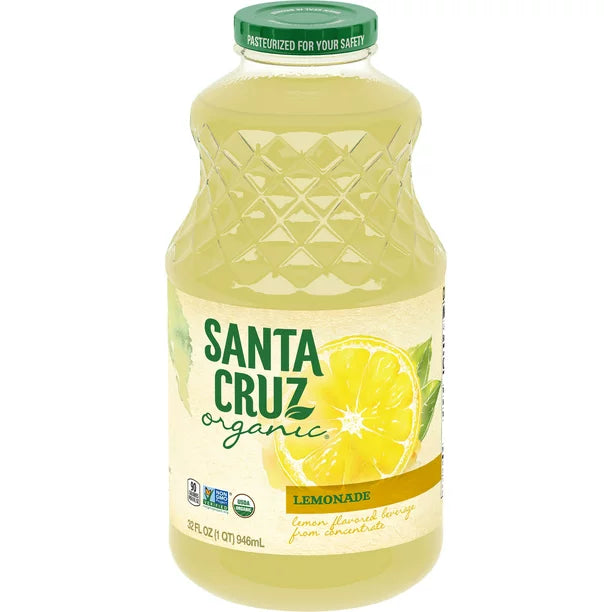 Santa Cruz Organic Lemonade Juice, Sensible Sipper (Pack of 6 - 32 Fl Oz Bottles)