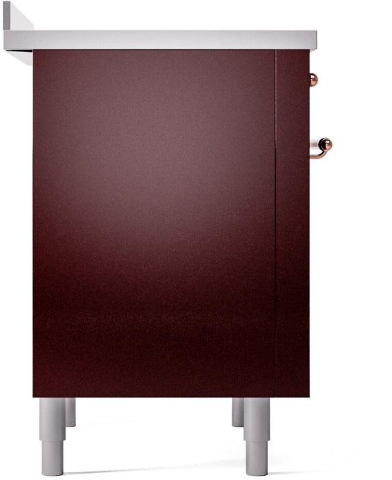 ILVE Nostalgie II 36 " Electric Range, Burgundy, Copper Trim UPI366NMPBUP