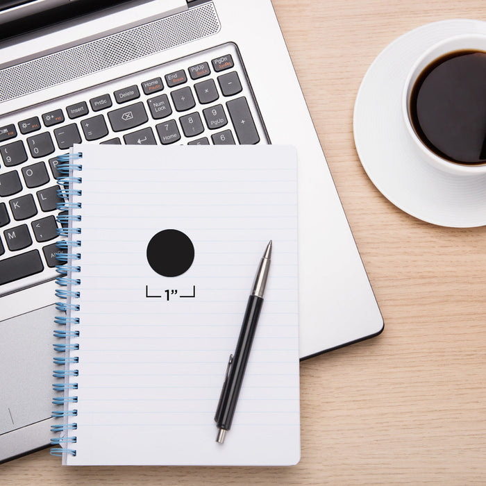 1" Removable Round Color-Code Sheeted Dot Pack (Standard): 1,200/Pack