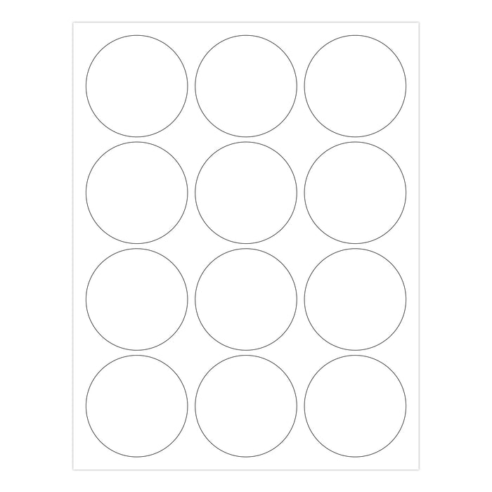 2-1/2" Printable Round Labels: 300/Pack