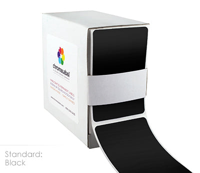 2" x 3" Color-Code Rectangular Inventory Labels: 250/Box