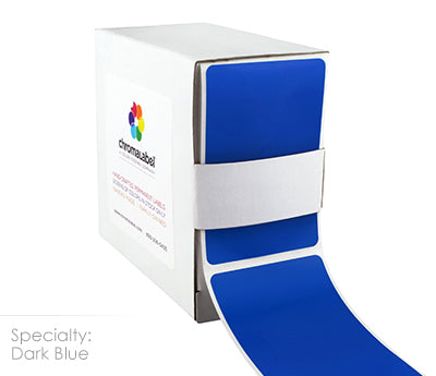 2" x 3" Color-Code Rectangular Inventory Labels: 250/Box