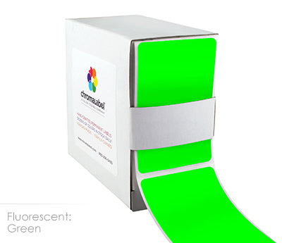 2" x 3" Color-Code Rectangular Inventory Labels: 250/Box